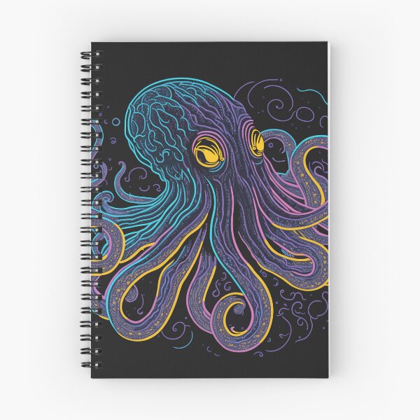 Artikelvorschau, Alarmierter Oktopus-Neon-Stil entworfen und verkauft von elearah1.