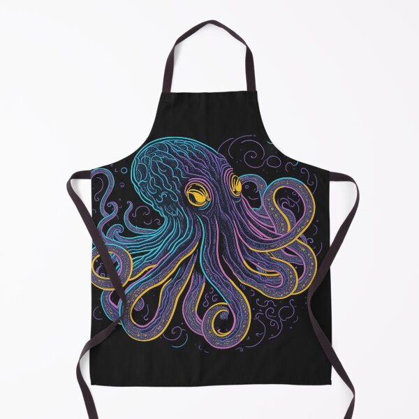 Item preview, Alert octopus neon style designed and sold by elearah1.