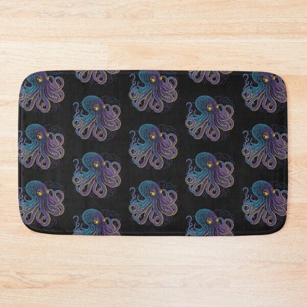 Item preview, Alert octopus neon style designed and sold by elearah1.
