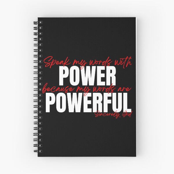Item preview, Speak My Words With Power: Black and Red designed and sold by Sarah4Joy.