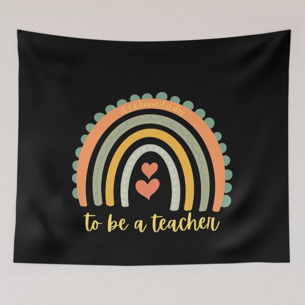 Item preview, it's a beautiful day to be a teacher designed and sold by MyKinsDoodles.