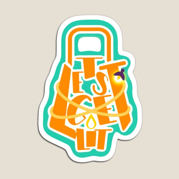 Item preview, Lets Get Lit Sticker designed and sold by StickyBunCo.