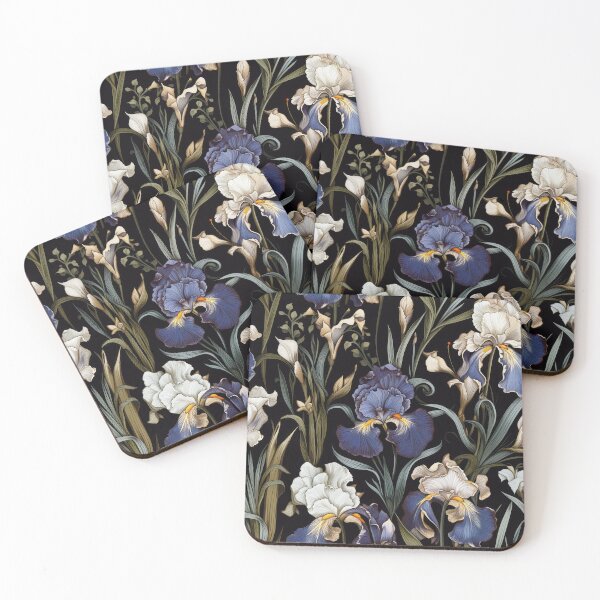 Item preview, Vintage Iris floral pattern designed and sold by Adriano Carrideo.