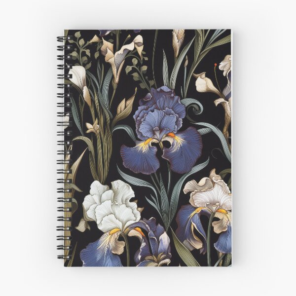 Item preview, Vintage Iris floral pattern designed and sold by Adriano Carrideo.