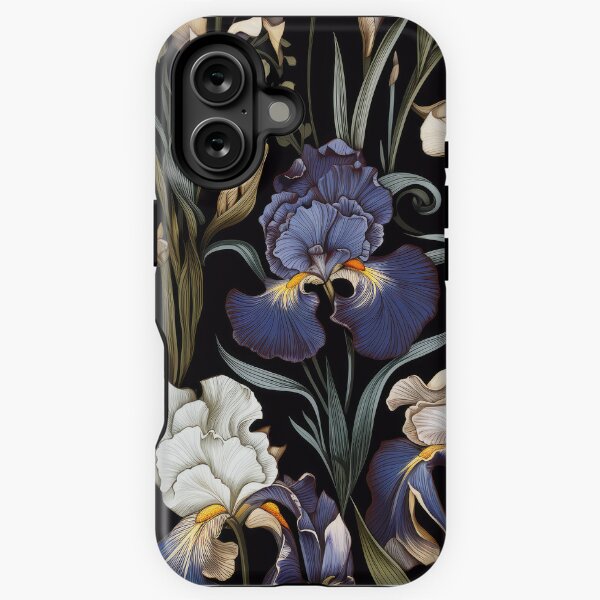 Item preview, Vintage Iris floral pattern designed and sold by Adriano Carrideo.