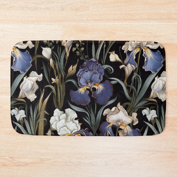 Item preview, Vintage Iris floral pattern designed and sold by Adriano Carrideo.