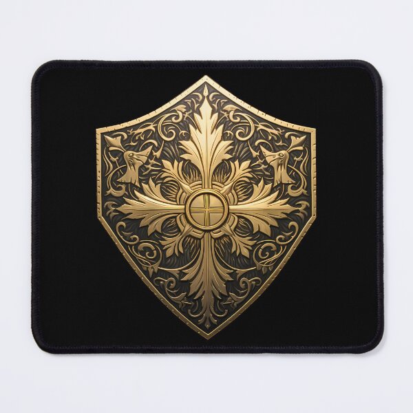 Item preview, Shield of Faith - Linocut Art designed and sold by LampDigiArt.