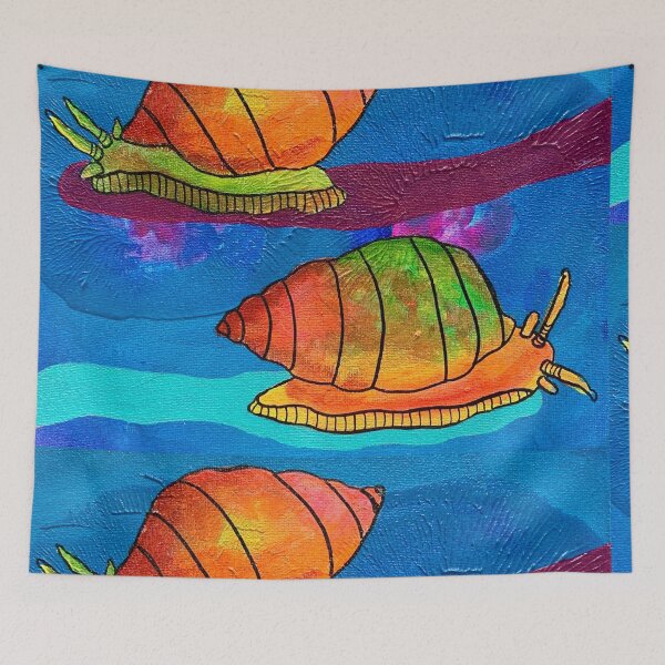 Item preview, Happy Snail Trails designed and sold by artbycassia.