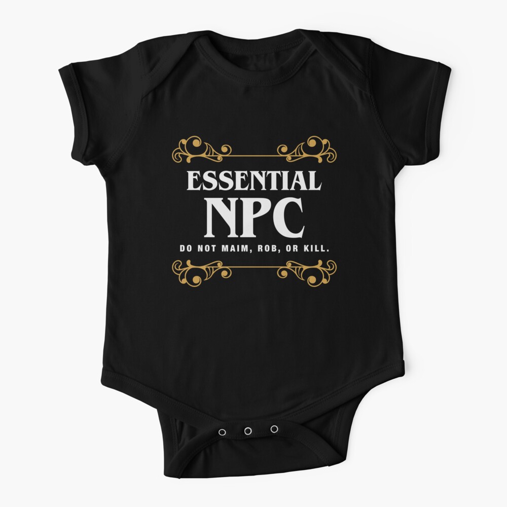 Essential NPC Non-Playable Character Gaming Baby One-Piece