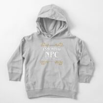Essential NPC Non-Playable Character Gaming Toddler Pullover Hoodie