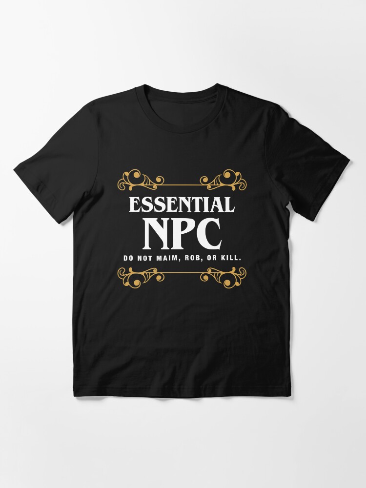 Alternative Ansicht von Essential NPC Non-Playable Character Gaming Essential T-Shirt