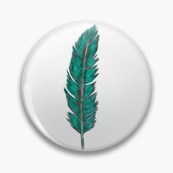 Item preview, Green feather designed and sold by Barbara Felts.