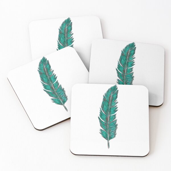 Item preview, Green feather designed and sold by Barbara Felts.