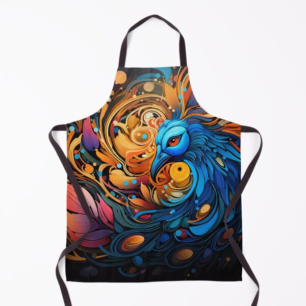Item preview, vibrant Peacock swirling designed and sold by ZombiOctopi.