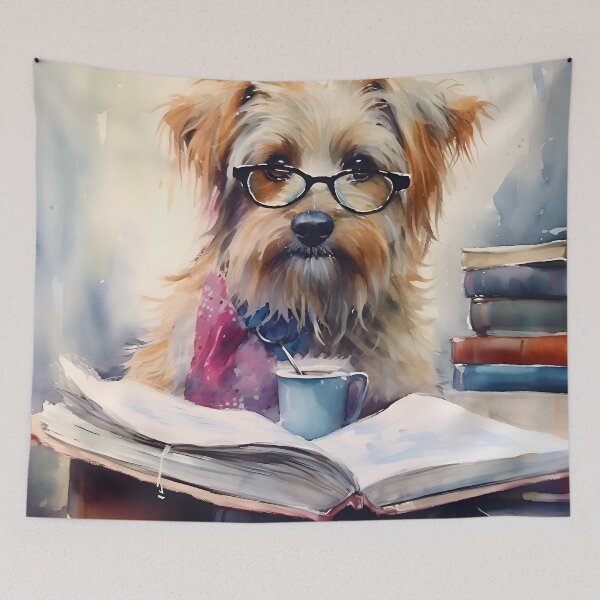 Item preview, wise dog designed and sold by Banna Baber.