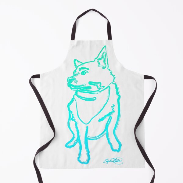 Item preview, Cool Dude in Ombre Neon Aqua on white designed and sold by FEM-creative.