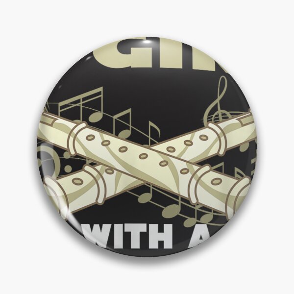 Item preview, Flutist Women Funny Never Underestimate A Girl With A Flute  designed and sold by CharlesMewis.
