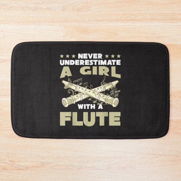 Item preview, Flutist Women Funny Never Underestimate A Girl With A Flute  designed and sold by CharlesMewis.