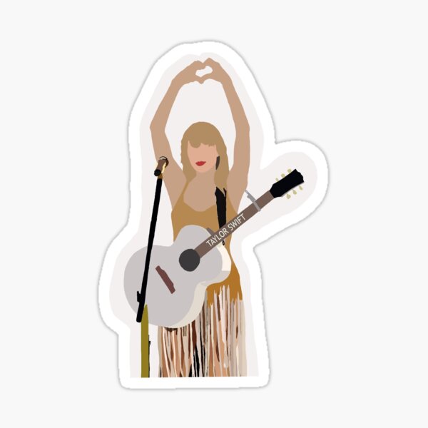 Taylor Swift Lover Guitar Sticker by LaCaracolaMagic