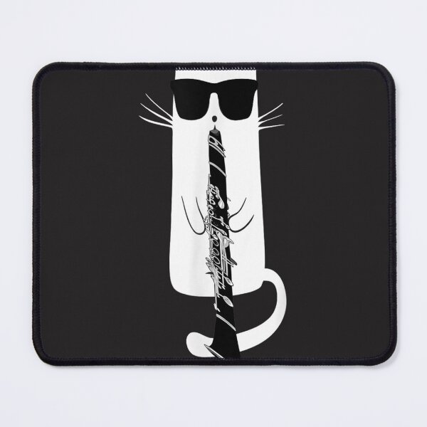 Item preview, Funny Cat Wearing Sunglasses Playing Clarinet designed and sold by CharlesMewis.