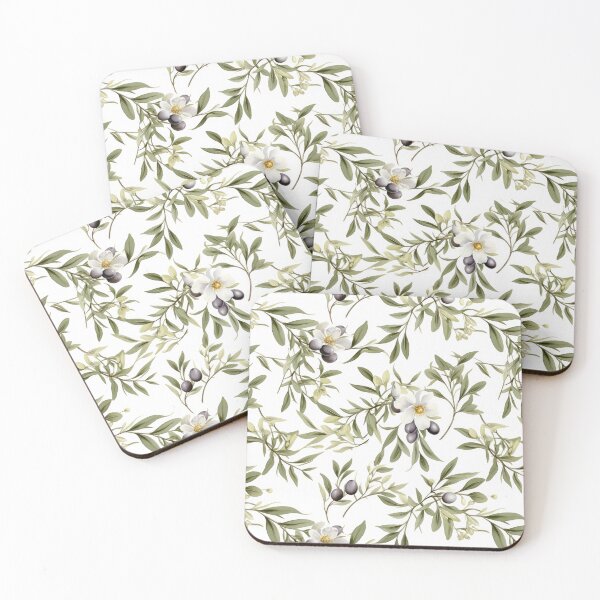 Item preview, Olives leaves and fruit pattern designed and sold by Adriano Carrideo.