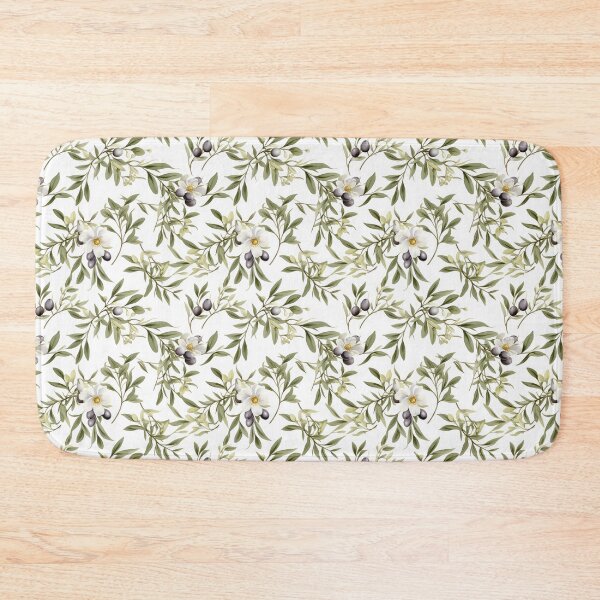 Item preview, Olives leaves and fruit pattern designed and sold by Adriano Carrideo.