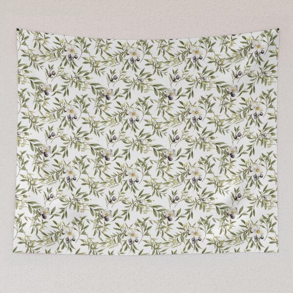 Item preview, Olives leaves and fruit pattern designed and sold by Adriano Carrideo.