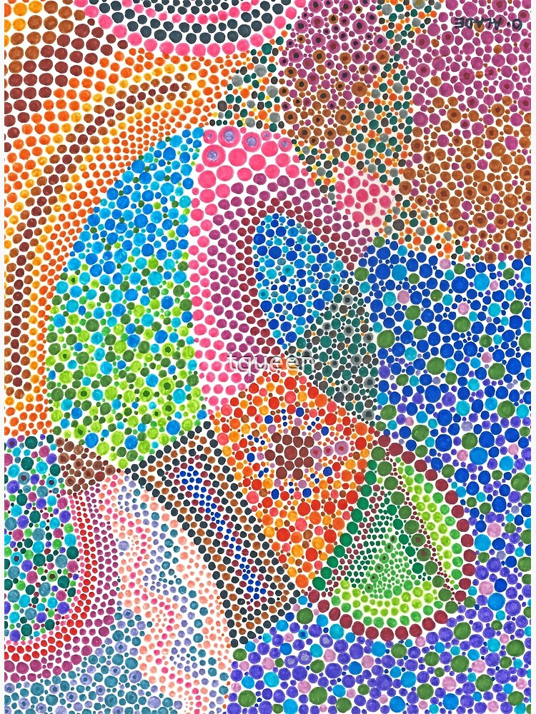 Tarjetas de felicitación «Arte abstracto cosechar puntillismo» de tqueen | Redbubble