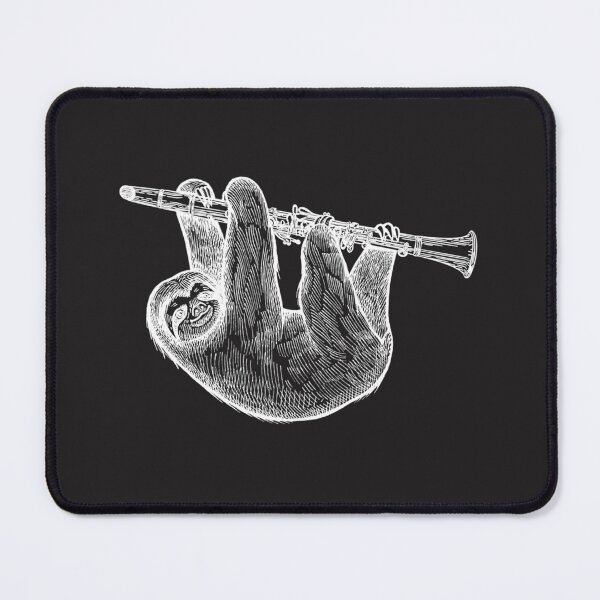 Item preview, Funny Clarinet Player Sloth Gift Musical Instrument Clarinet Pullover  designed and sold by CharlesMewis.