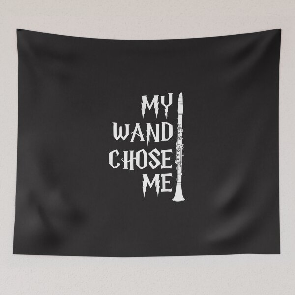 Item preview, Funny Clarinet Shirt For Clarinet Players - My Wand Chose Me designed and sold by CharlesMewis.