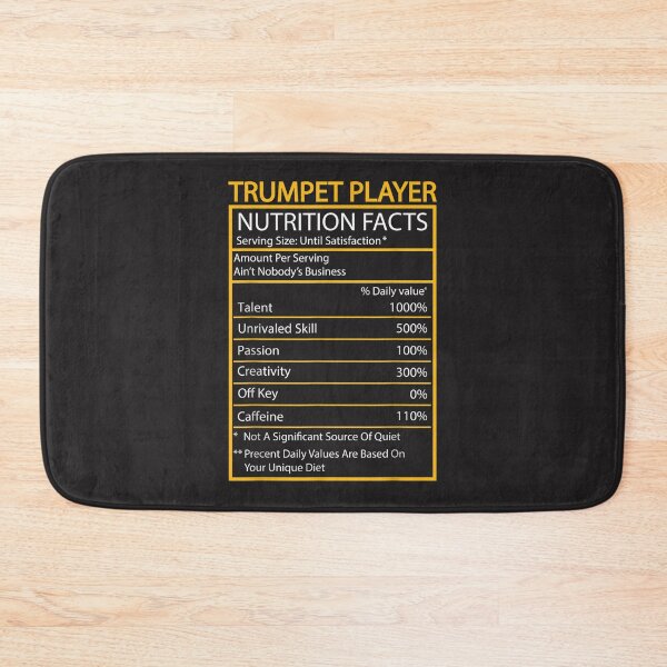 Item preview, Funny Trumpet Nutrition Facts Cool Trumpet Player Men Women  designed and sold by CharlesMewis.