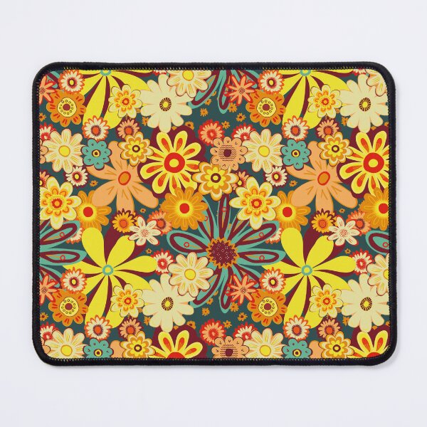 Item preview, Bright retro hippie floral designed and sold by LaBellCreative.