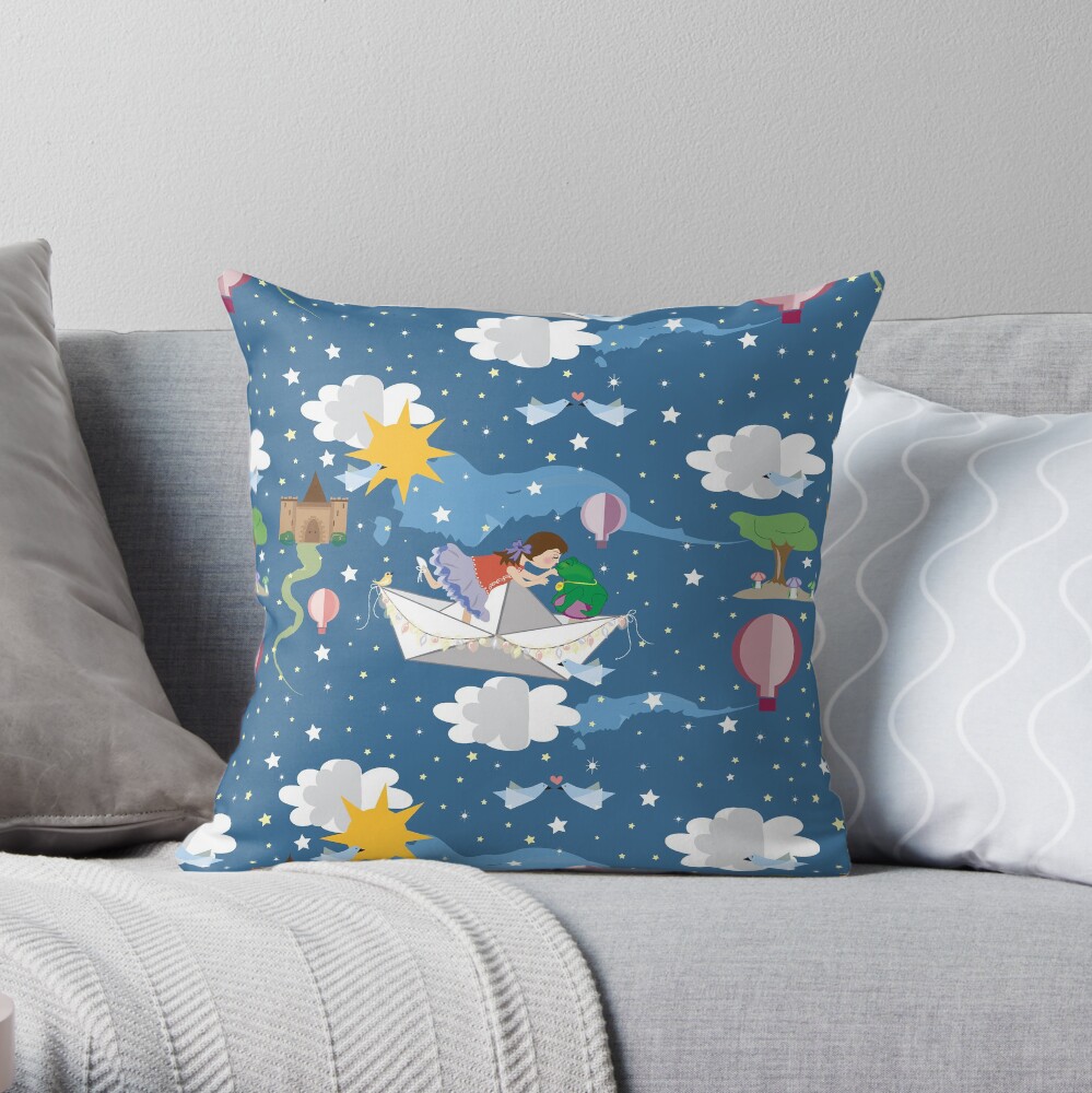 Paper Dreams Throw Pillow