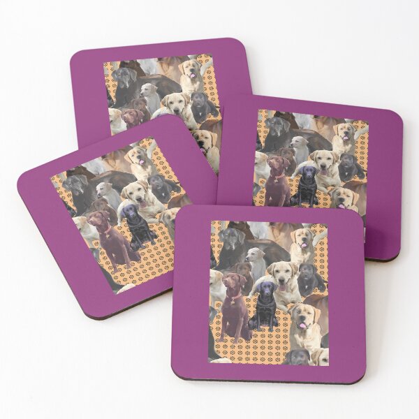 Item preview, Labrador Retrievers all colors repeating pattern Throw Pillow 	 designed and sold by epobibuc17.