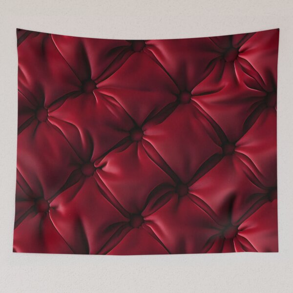 Item preview, Red quilted velvet 1 designed and sold by SkyPouikPouik.