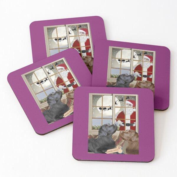 Item preview, Labrador Retrievers Watching Santa Christmas Holidays 	 	 	 designed and sold by epobibuc17.