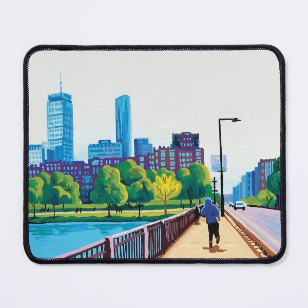 Item preview, Harvard Bridge - POSCA Acrylic Marker Illustration designed and sold by WrenInFlight.