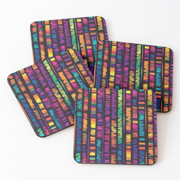 Item preview, Abstract Neon Colorful Stripes Pattern designed and sold by Lamarcy.
