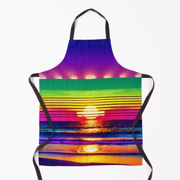 Aperçu de l'œuvre 80s Neon Abstract Beach Sérénité 37 créée et vendue par Benito Del Ray.