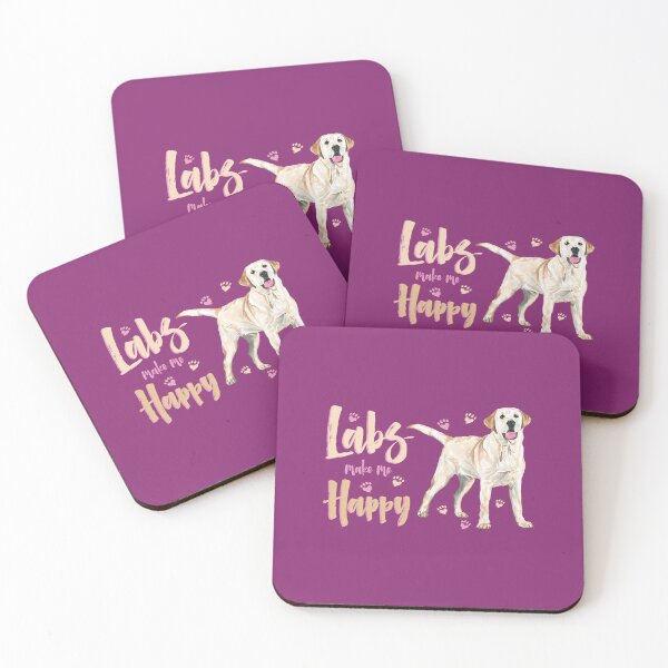 Item preview, Labs make me Happy! For Labrador Retriever dog lovers!   	 designed and sold by epobibuc17.