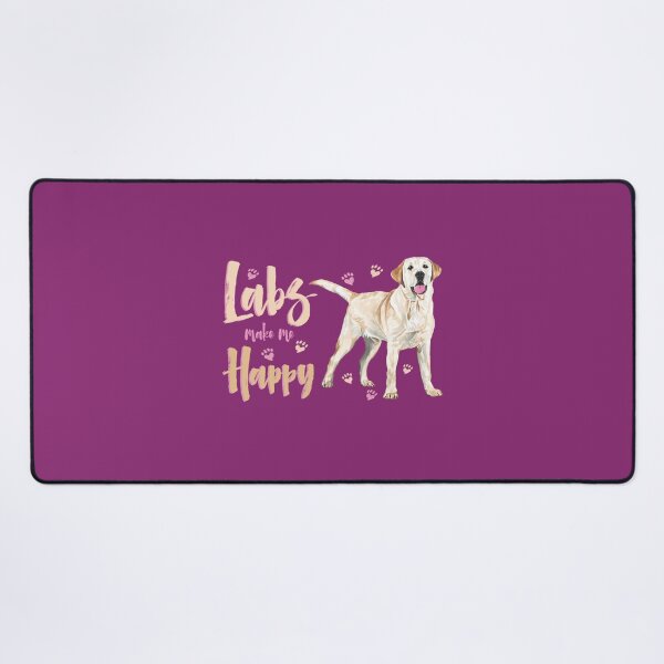 Item preview, Labs make me Happy! For Labrador Retriever dog lovers!   	 designed and sold by epobibuc17.