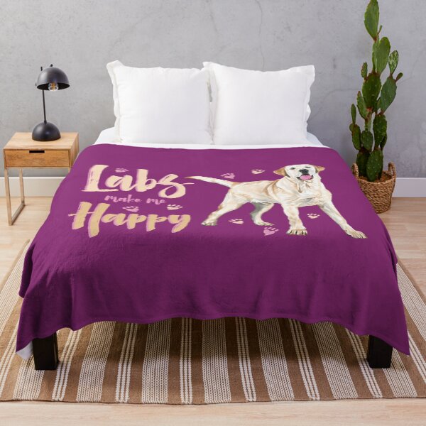 Item preview, Labs make me Happy! For Labrador Retriever dog lovers! designed and sold by epobibuc17.