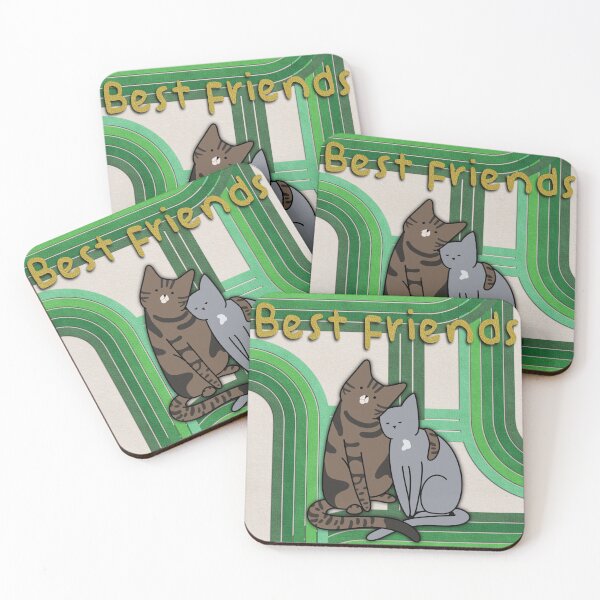 Item preview, Bestie cats designed and sold by LuckyFrogDesign.