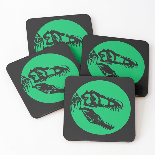 Item preview, White and Green Dinosaur T-Rex designed and sold by ArtBeLife.