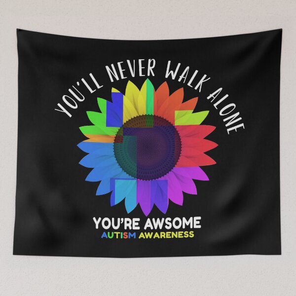 Item preview, You'll Never Walk Alone Autism Awareness designed and sold by Color-Sparkle.
