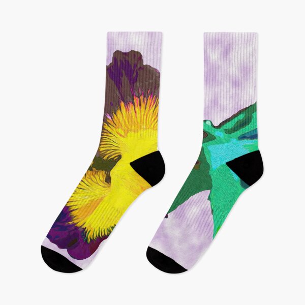 Item preview, YELLOW PURPLE IRIS designed and sold by ArtbyRolleen.