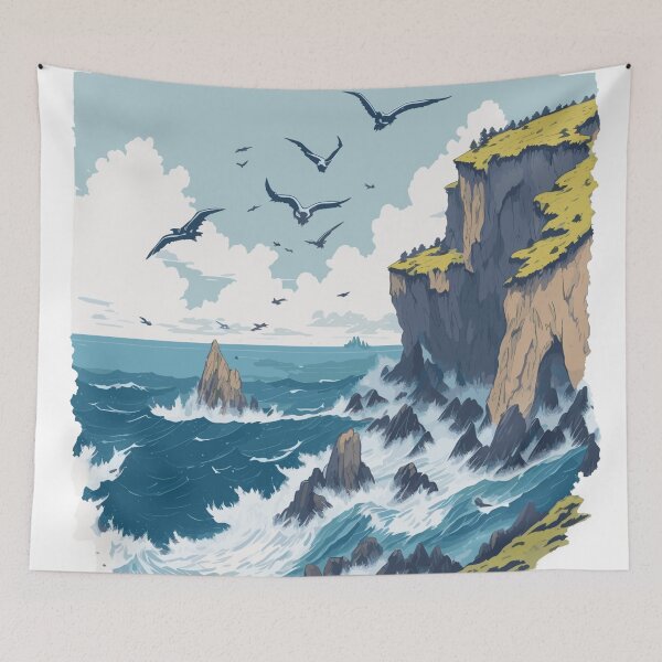 Item preview, Coastal Cliffs designed and sold by bubblegarden.