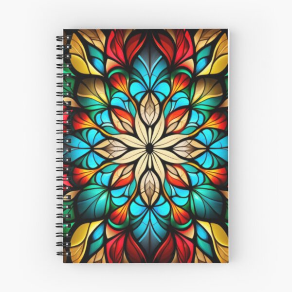 Item preview, Bright Floral Stained Glass: Colorful Flower Design Inspired by the Beauty of Stained Glass Art designed and sold by RetroRevivals.