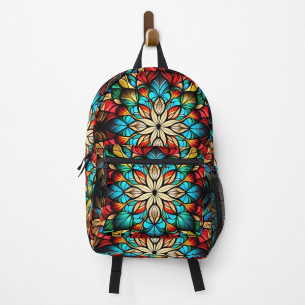 Item preview, Bright Floral Stained Glass: Colorful Flower Design Inspired by the Beauty of Stained Glass Art designed and sold by RetroRevivals.
