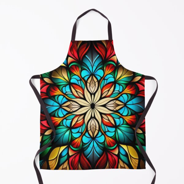 Item preview, Bright Floral Stained Glass: Colorful Flower Design Inspired by the Beauty of Stained Glass Art designed and sold by RetroRevivals.